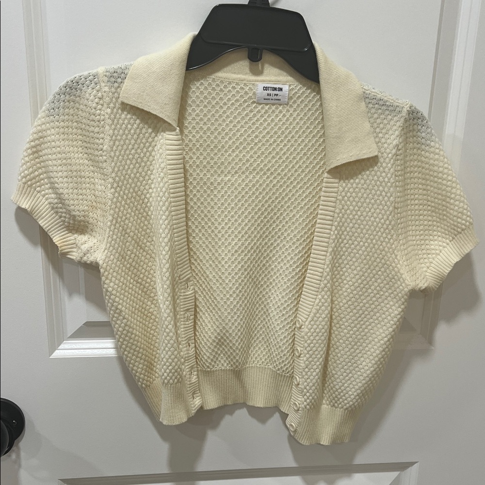 Cotton On Cream Textured Cardigan